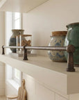 Handmade Aged Copper Shelf Rail – Rustic Kitchen Gallery Guard