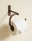 Aged Copper Toilet Paper Holder – Rustic Farmhouse Bath Rail