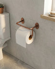 Aged Copper Toilet Paper Holder – Rustic Wall Mount Bath Hardware