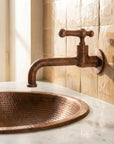 Vintage Copper Wall Faucet – Single Handle Sink Tap