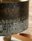 Handmade Oxidized Copper Drum Pendant Light for Kitchen Island