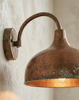 Handmade Hammered Copper Wall Sconce – Rustic Outdoor Patio Light