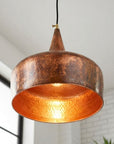 Handmade Vintage Copper Dome Pendant Light for Kitchen Island