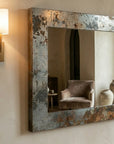 Oxidized Copper Vanity Mirror – Wabi Sabi Wall Decor