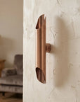 Handcrafted Copper Cylinder Wall Lamp – Dual Beam Sconce