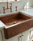 Premium Hammered Copper Farmhouse Sink