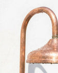 Handmade Copper Rain Shower with Curved Wall Arm