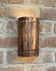 Handmade Rustic Copper Outdoor Wall Sconce for Porch & Entryway
