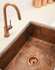Hammered Aged Copper Undermount Kitchen Sink