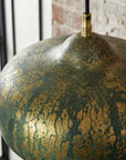 Handmade Verdigris Copper Pendant Lamp for Kitchen Island