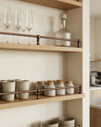 Burnished Copper Shelf Guard Rail for Kitchen Cabinets