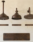 Aged Copper Rain Shower System with Handheld Sprayer