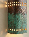 Verdigris Copper Wall Sconce – Rustic Up & Down Light