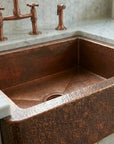 Premium Hammered Copper Farmhouse Sink