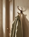 Aged Copper Double Wall Hook – Rustic Coat & Robe Hanger