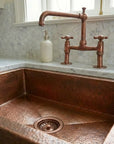 Premium Hammered Copper Farmhouse Sink