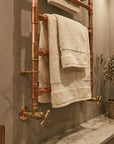 Copper Ladder Towel Rack – Rustic Wall Bathroom Rail