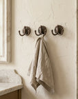 Aged Copper Double Coat Hook – Rustic Wall Hanger