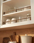 Aged Copper Cabinet Shelf Rail – Vintage Kitchen Guard Bar