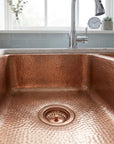 Artisan Hammered Double Bowl Copper Farmhouse Apron Front Kitchen Sink