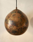 Handmade Oxidized Copper Dome Pendant Light for Kitchen & Dining