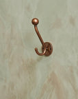 Rustic Aged Copper Wall Hook for Towels, Robes & Coats