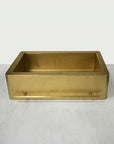 Handmade Hammered Brass Apron Front Kitchen Sink with Towel Bar