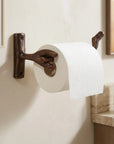 Rustic Copper Branch Toilet Paper Holder – Wall Mount Bath Rail