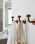 Solid Copper Mushroom Wall Hook for Robes & Towels