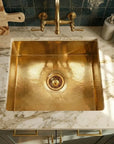 Hammered Brass Bar Sink for Luxury Kitchen Counters