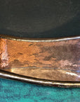 Handmade Green Patina Copper Vessel Sink – Rustic Oval Vanity Basin