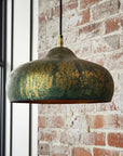 Handmade Verdigris Copper Pendant Lamp for Kitchen Island