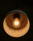 Handmade Oxidized Copper Drum Pendant Light – Rustic Ceiling Lamp