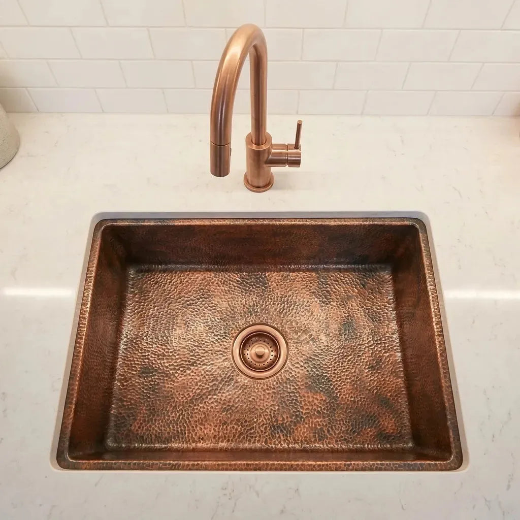 Rectangular Copper Vessel Sinks