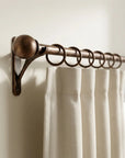Aged Copper Curtain Rod Set – Rustic Window Hardware
