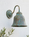 Handmade Verdigris Copper Wall Sconce – Rustic Outdoor Barn Light