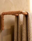 Copper Double Towel Bar – Rustic Wall Mounted Bathroom Rack