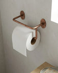Aged Copper Toilet Paper Holder – Rustic Wall Mount Bath Hardware