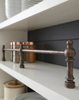 Aged Copper Shelf Rail – Decorative Kitchen Gallery Bar