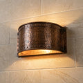 Handmade Hammered Copper Wall Sconce for Rustic Indoor & Outdoor Lighting