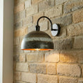 Handmade Aged Copper Dome Wall Sconce – Rustic Farmhouse Outdoor Light
