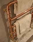 Copper Ladder Towel Rack – Rustic Wall Bathroom Rail