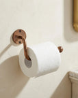 Aged Copper Wall Toilet Roll Holder – Rustic Bath Hardware