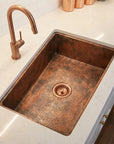 Hammered Aged Copper Undermount Kitchen Sink