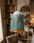 Oxidized Copper Pendant Light – Handmade Rustic Hanging Lamp