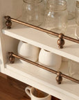 Aged Copper Cabinet Shelf Rail – Vintage Kitchen Guard Bar
