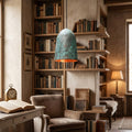 Oxidized Copper Pendant Light – Handmade Rustic Hanging Lamp