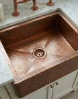 Premium Hammered Copper Farmhouse Sink