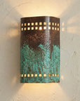 Verdigris Copper Wall Sconce – Rustic Up & Down Light