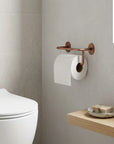 Aged Copper Toilet Paper Holder – Rustic Wall Mount Bath Hardware